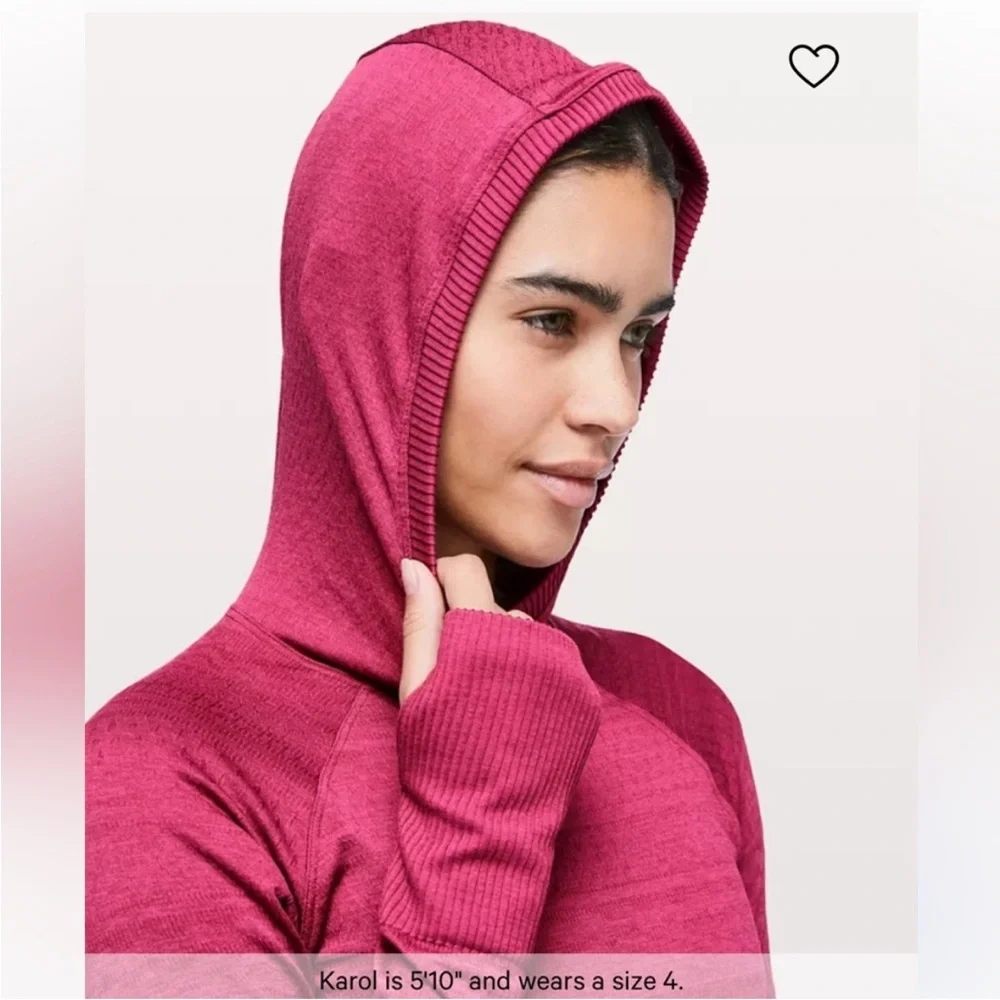 Lululemon Rest Less Hoodie Violet Red 2